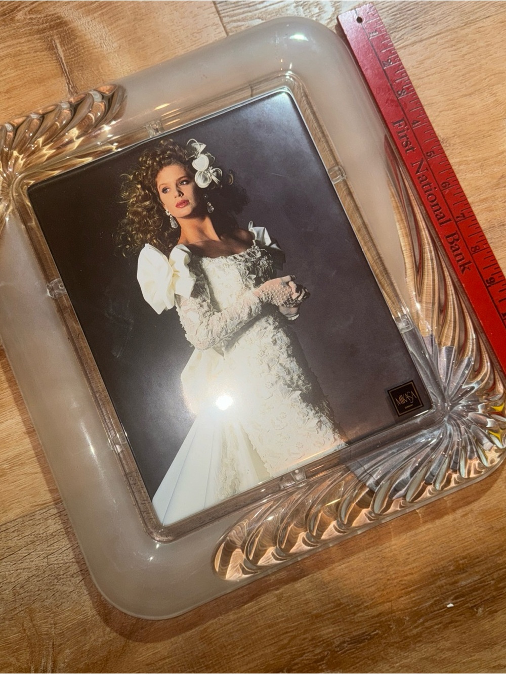 Mikasa Crystal “Mystique” 8x10 Picture Frame Elegant Wedding Picture